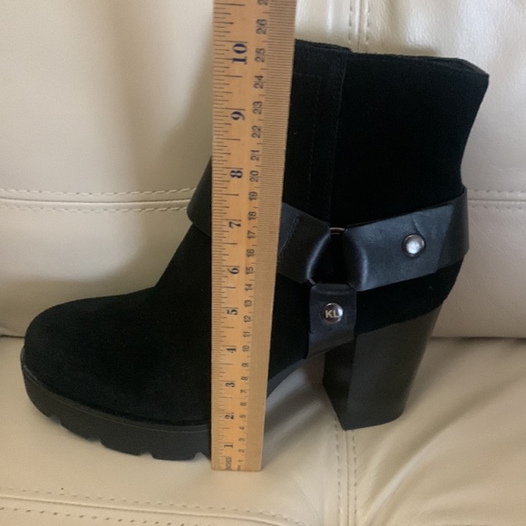Karl Lagerfeld Platform Leather Booties Size 8 NIB - Picture 6 of 11